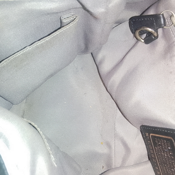 Coach Black‎ and Brown Signature Shoulder Bag - Picture 10 of 14